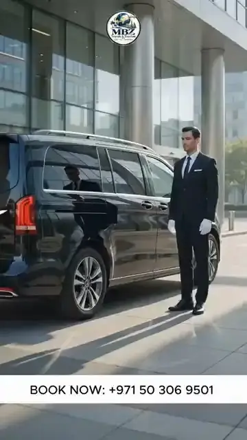 Chauffeur greeting a passenger at an airport pick-up